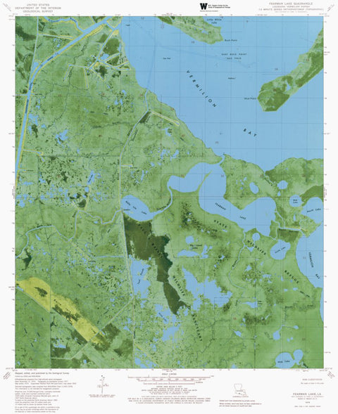 Western Michigan University LA-FEARMAN LAKE: ORTHOPHOTOMAP 1979 digital map