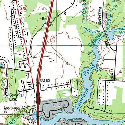 Western Michigan University MD-DE-Delmar: Authoritative US Topos 1992 digital map