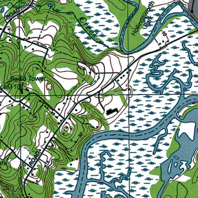 Western Michigan University MD-DE-Elkton: Authoritative US Topos 1992 digital map