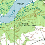 Western Michigan University MD-DE-Sharptown: Authoritative US Topos 1992 digital map