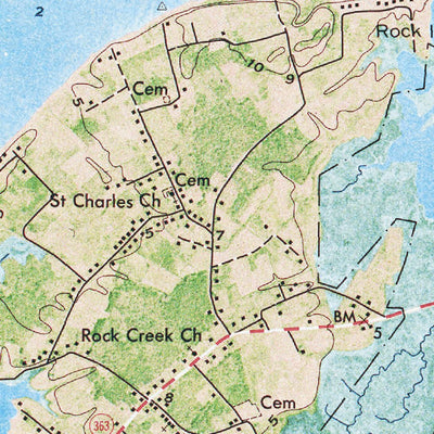 Western Michigan University MD-Deal Island: Authoritative US Topos 1972 digital map