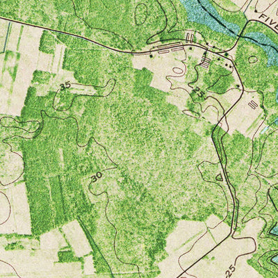 Western Michigan University MD-Dividing Creek: Authoritative US Topos 1973 digital map