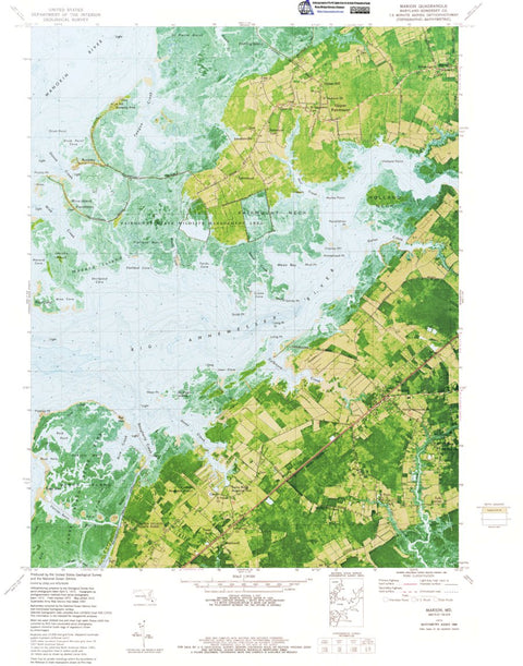 Western Michigan University MD-Marion: Authoritative US Topos 1972 digital map