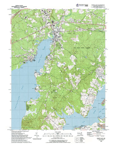 Western Michigan University MD-North East: Authoritative US Topos 1992 digital map