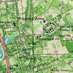 Western Michigan University MD-Princess Anne: Authoritative US Topos 1972 digital map