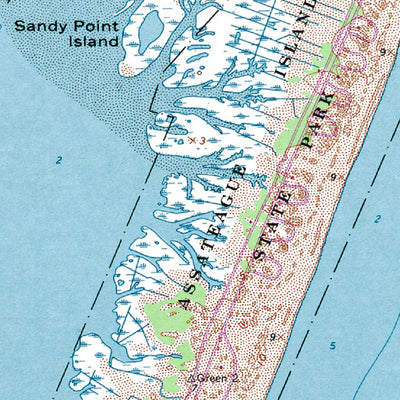Western Michigan University MD-Tingles Island: Authoritative US Topos 1964 digital map