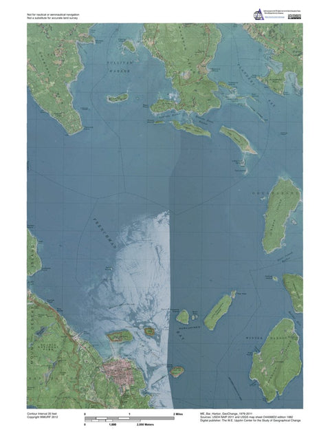 Western Michigan University ME-Bar Harbor: GeoChange 1976-2011 digital map