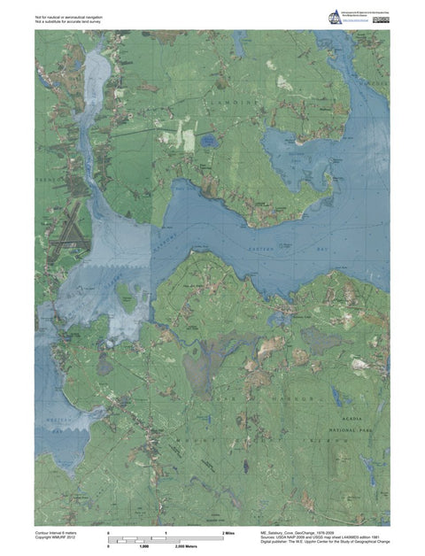 Western Michigan University ME-Salsbury Cove: GeoChange 1976-2009 digital map
