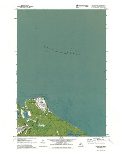 Western Michigan University MI-Adams Point: Authoritative US Topos 1971 digital map