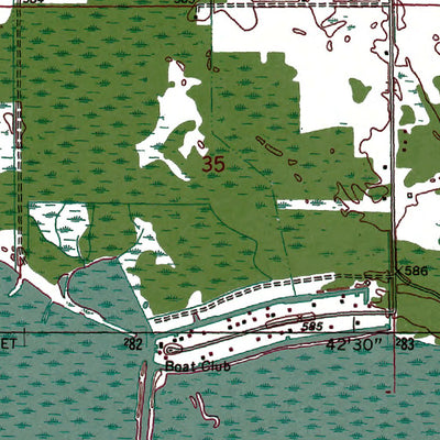 Western Michigan University MI-Au Gres: Authoritative US Topos 1966 digital map