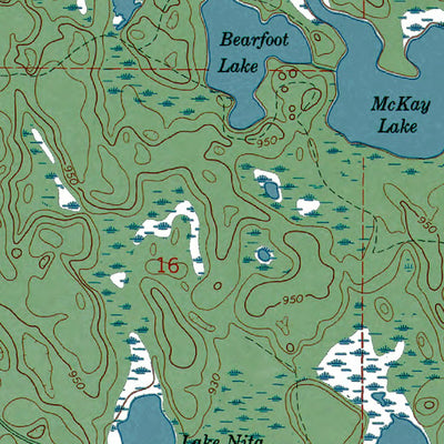 Western Michigan University MI-Au Sable Point SE: Authoritative US Topos 1966 digital map