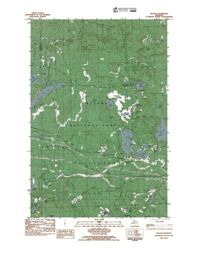 Western Michigan University MI-Beaton: Authoritative US Topos 1982 digital map