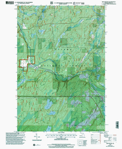 Western Michigan University MI-Beechwood: Authoritative US Topos 1999 digital map