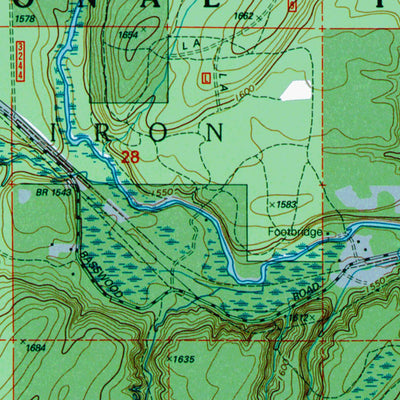 Western Michigan University MI-Beechwood: Authoritative US Topos 1999 digital map