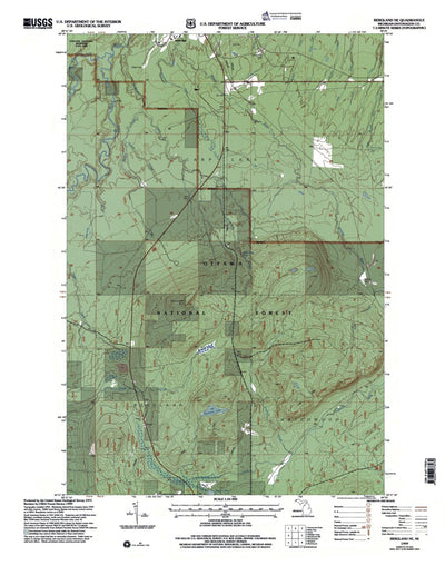 Western Michigan University MI-Bergland NE: Authoritative US Topos 1999 digital map