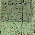 Western Michigan University MI-Bergland NE: Authoritative US Topos 1999 digital map