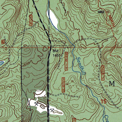 Western Michigan University MI-Bergland NE: Authoritative US Topos 1999 digital map