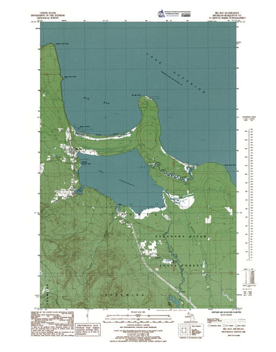 Western Michigan University MI-Big Bay: Authoritative US Topos 1985 digital map