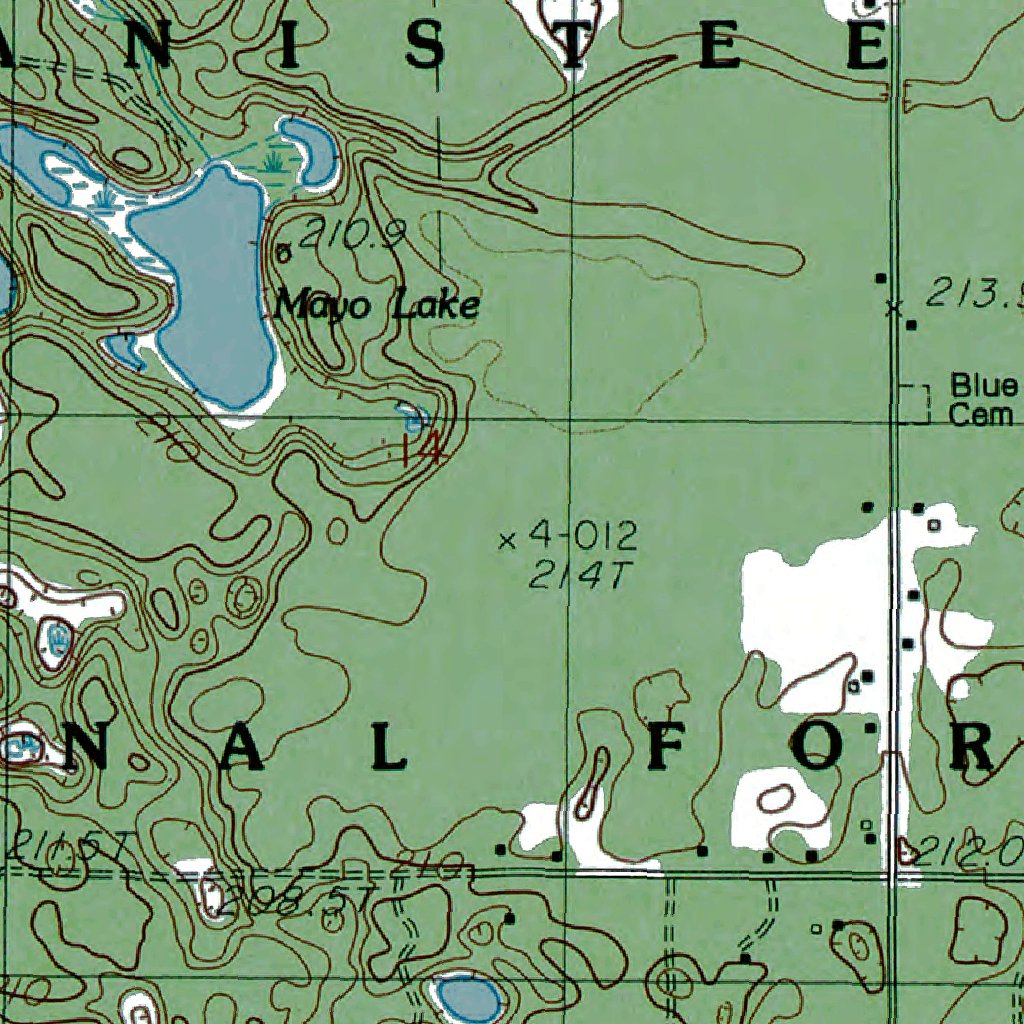 MI-Big Blue Lake: Authoritative US Topos 1985 Map by Western Michigan ...