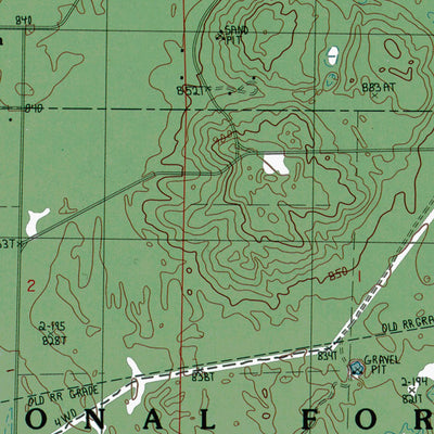 Western Michigan University MI-Big Star Lake: Authoritative US Topos 1987 digital map