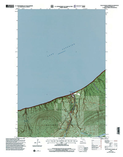 Western Michigan University MI-Black River Harbor: Authoritative US Topos 1999 digital map