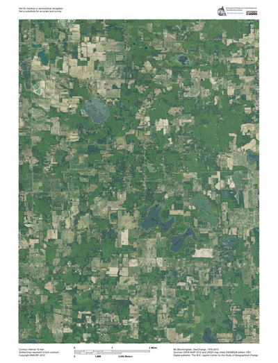 Western Michigan University MI-Bloomingdale: GeoChange 1976-2012 digital map