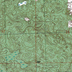 Western Michigan University MI-Bucks Pond: Authoritative US Topos 1989 digital map