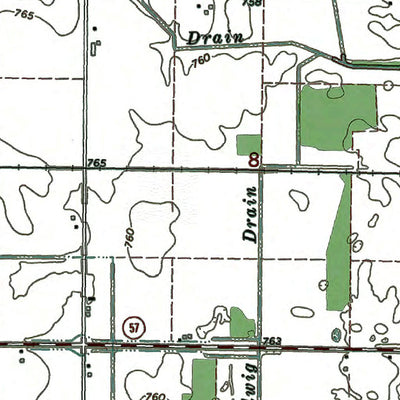 Western Michigan University MI-Carson City: Authoritative US Topos 1967 digital map