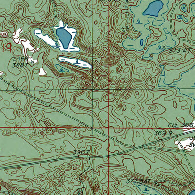Western Michigan University MI-Cataract Basin: Authoritative US Topos 1986 digital map