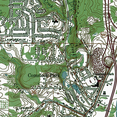 Western Michigan University MI-Cedar Springs SW: Authoritative US Topos 1967 digital map