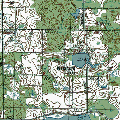 Western Michigan University MI-Chippewa Lake North: Authoritative US Topos 1983 digital map