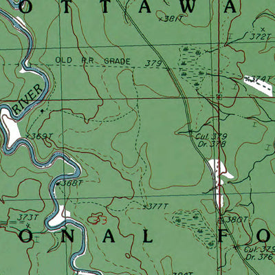 Western Michigan University MI-Choate: Authoritative US Topos 1982 digital map