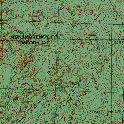 Western Michigan University MI-Comins: Authoritative US Topos 1986 digital map