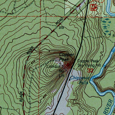 Western Michigan University MI-Copper Peak: Authoritative US Topos 1999 digital map