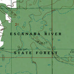 Western Michigan University MI-Cornell: Authoritative US Topos 1985 digital map