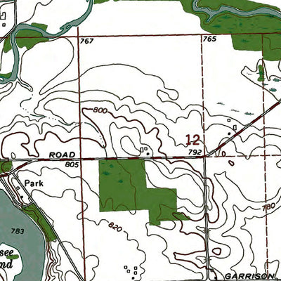 Western Michigan University MI-Corunna: Authoritative US Topos 1972 digital map