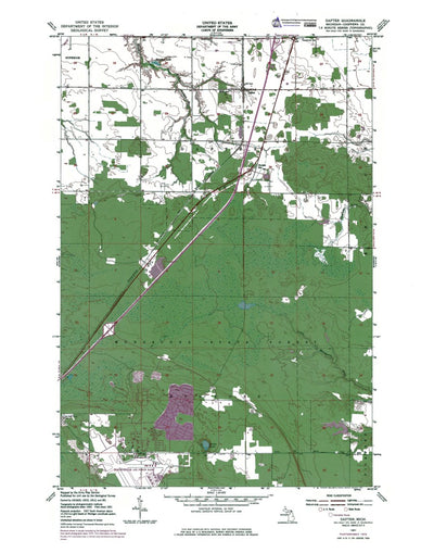 Western Michigan University MI-Dafter: Authoritative US Topos 1951 digital map
