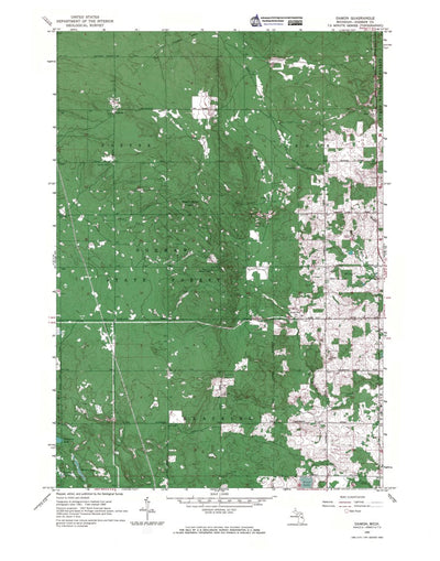 Western Michigan University MI-Damon: Authoritative US Topos 1965 digital map