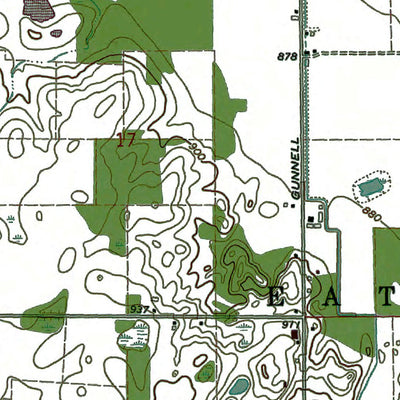 Western Michigan University MI-Eaton Rapids: Authoritative US Topos 1965 digital map