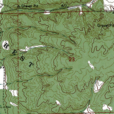 Western Michigan University MI-Evans Creek: Authoritative US Topos 1972 digital map