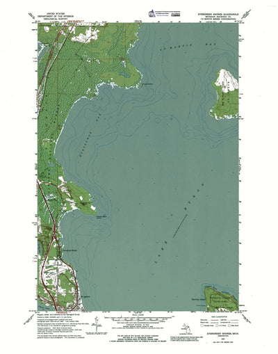 Western Michigan University MI-Evergreen Shores US Topos 1964 digital map