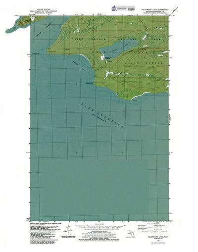 Western Michigan University MI-Feldtmann Lake: Authoritative US Topos 1985 digital map