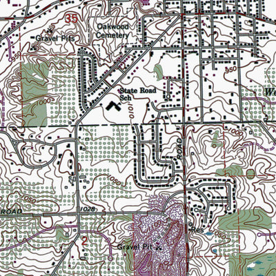 Western Michigan University MI-Fenton: Authoritative US Topos 1969 digital map