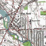 Western Michigan University MI-Flat Rock: Authoritative US Topos 1967 digital map