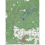 Western Michigan University MI-Floyd Lake: Authoritative US Topos 1989 digital map