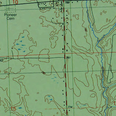 Western Michigan University MI-Floyd Lake: Authoritative US Topos 1989 digital map