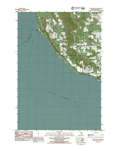Western Michigan University MI-Forest Beech: Authoritative US Topos 1983 digital map