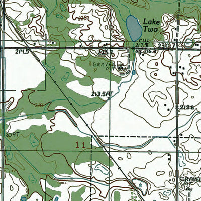 Western Michigan University MI-Freesoil: Authoritative US Topos 1987 digital map
