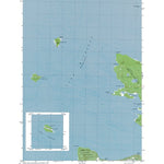 Western Michigan University MI-Garden Island Inset: Authoritative US Topos 1980 digital map