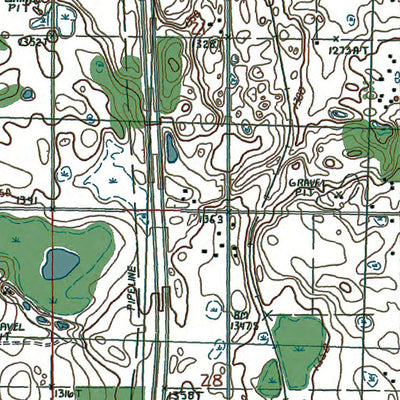 Western Michigan University MI-Gaylord: Authoritative US Topos 1986 digital map